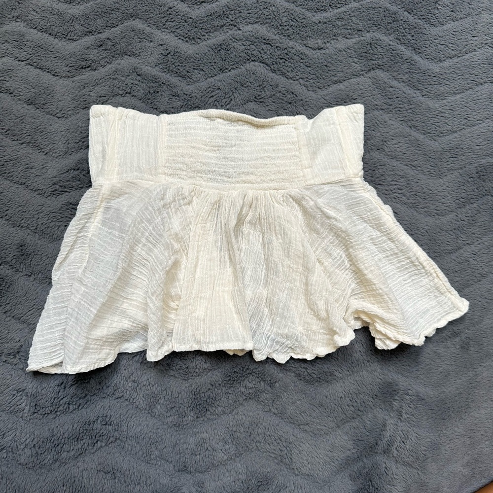 Princess Polly Cream Ruffle Top - Picture 4 of 5